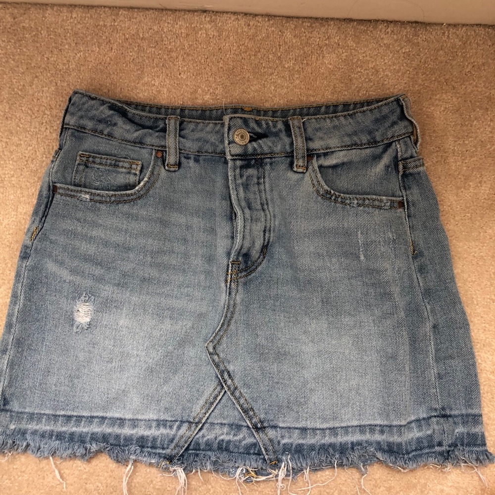 Pacsun Light Wash Denim Skirt